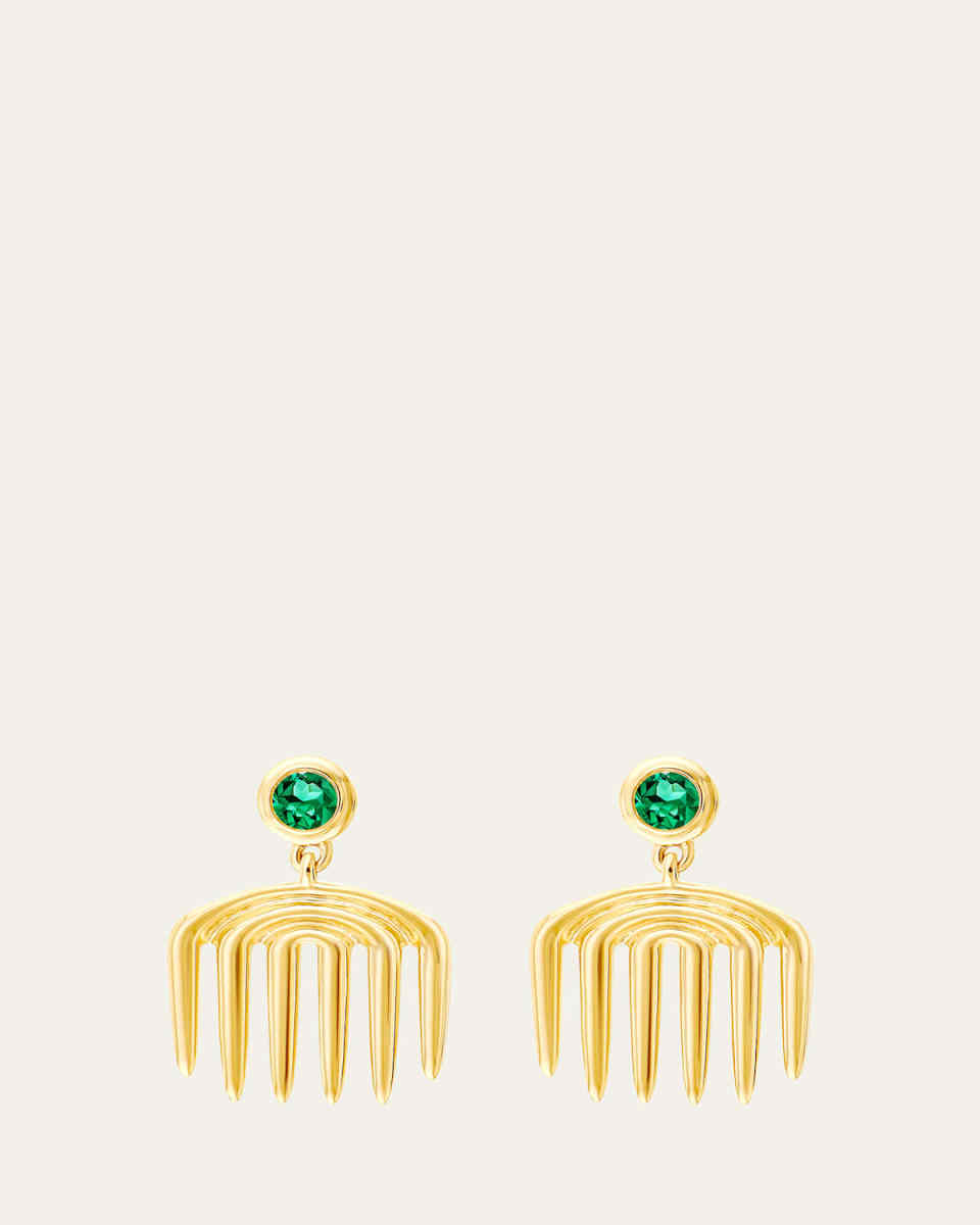 Sagesse Vici Emerald Charm Earrings